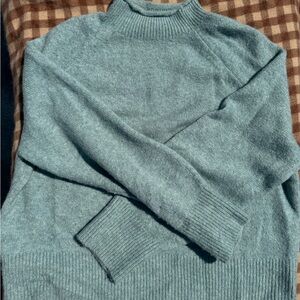 J. Crew Mock Neck Blue/GraySweater